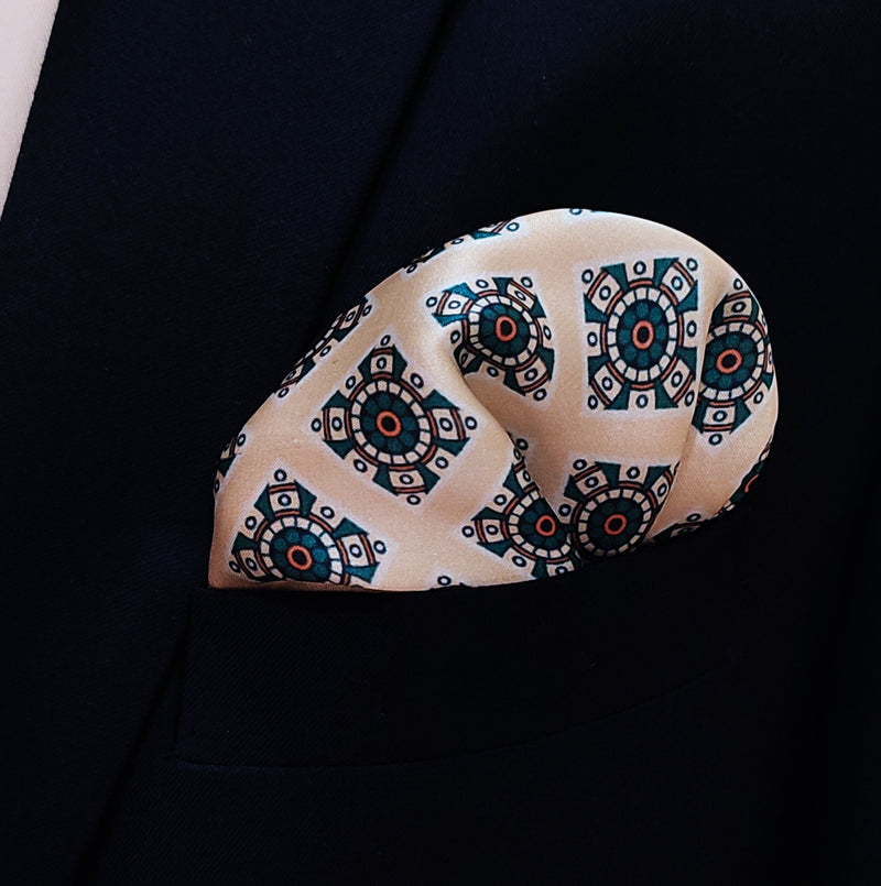 Ukrainian Folk Art - Silk Pocket Square