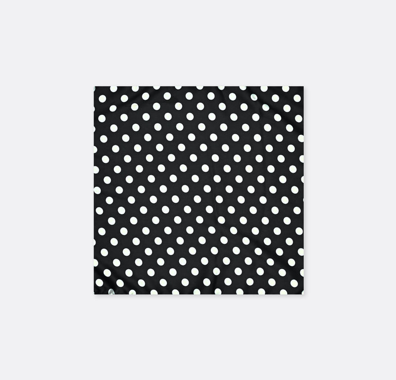 Black Base Polka - Silk Pocket Squares