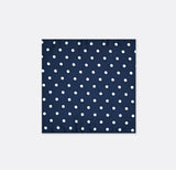 Blue Polka Drops - Silk Pocket Square