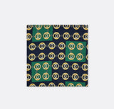 Chain Loop Green - Silk Pocket Square
