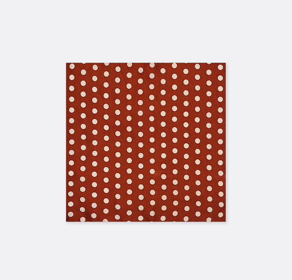 Copper Base Polka Dots - Silk Pocket Square