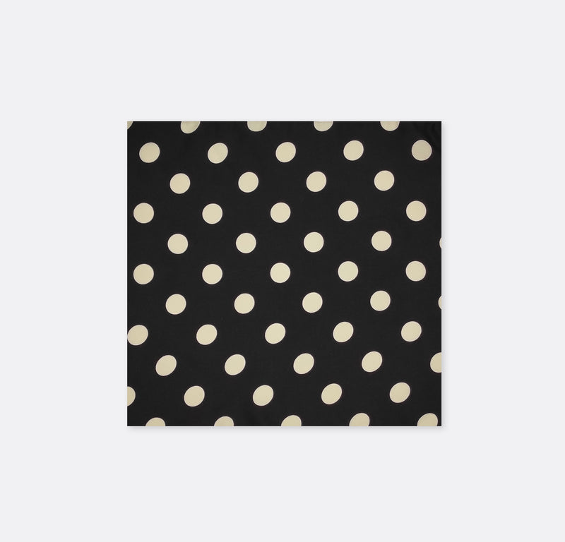 Black Midi Polka - Silk Pocket Squares