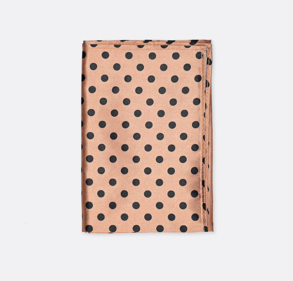 Coral Sands Polka Dot - Silk Pocket Square