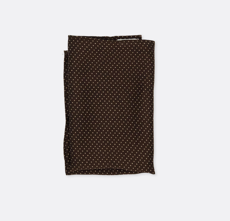 Brown Dot Polka - Silk Pocket Square