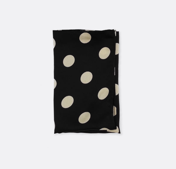 Black Midi Polka - Silk Pocket Squares
