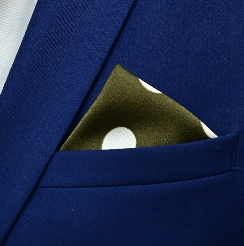 Forest Polka Dots - Silk Pocket Square