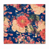 Sapphire Bouquet Silk Pocket Square