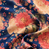 Sapphire Bouquet Silk Pocket Square