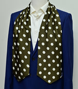 Forest Polka Silk Ascots