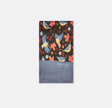 WINTER BIRDS AND AUTUMN LEAVES - silk scarves