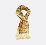 Multi Color Golden - Silk Scarves