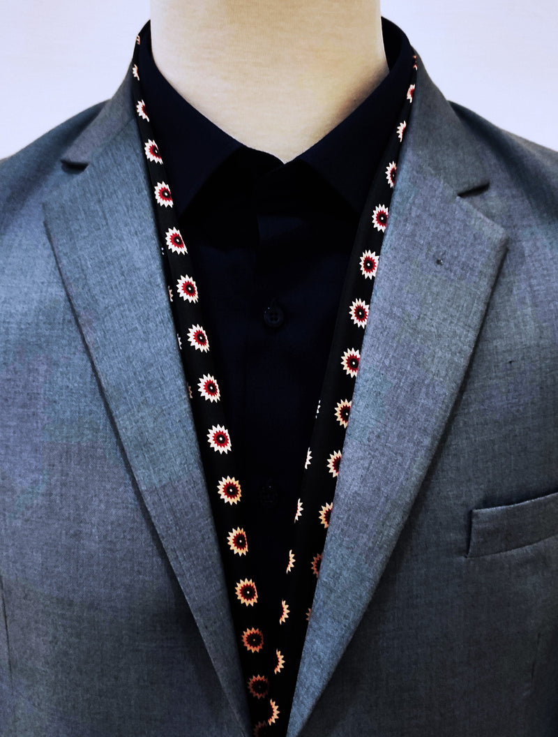 Black & Gold Reversible - Silk Men Scarves