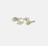 Play Tennis - Silver Cufflinks - Cufflinks | Monzoro Pakistan
