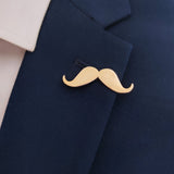 Golden Moustache – Golden Lapel Pins