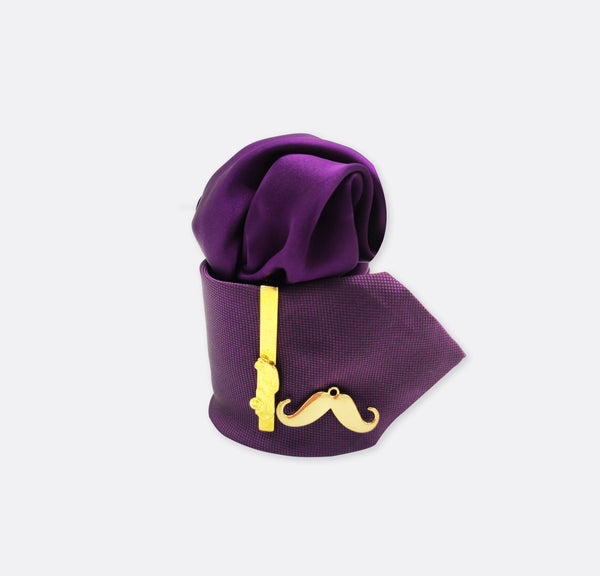 Royal purple tie set