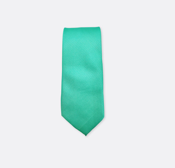 SEA GREEN DIAGONAL STRIPED NECK TIES