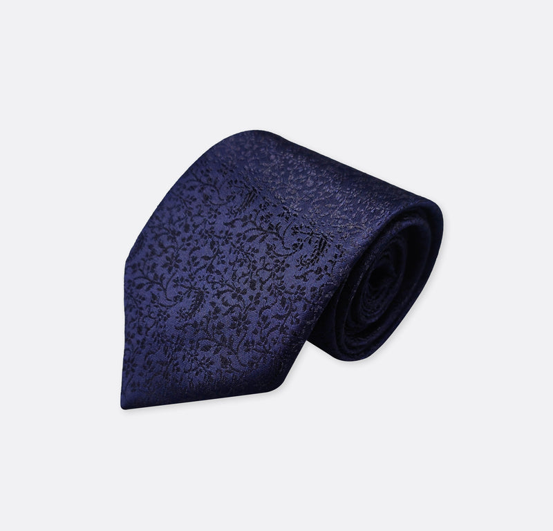 NAVY BLUE SELF TIE