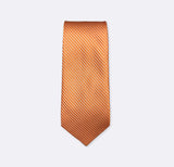 Orange Diagonal striped tie
