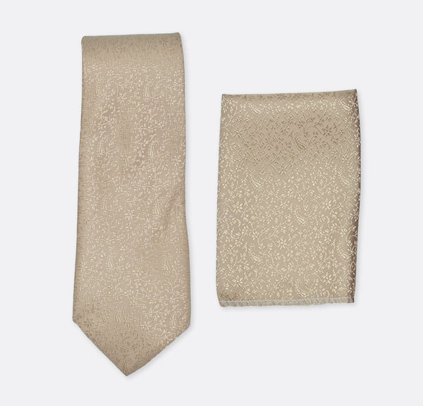 Tea Pink Self Tie & Pocket Square Set