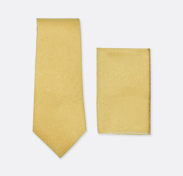 Honey Gold Self Tie & Pocket Square set