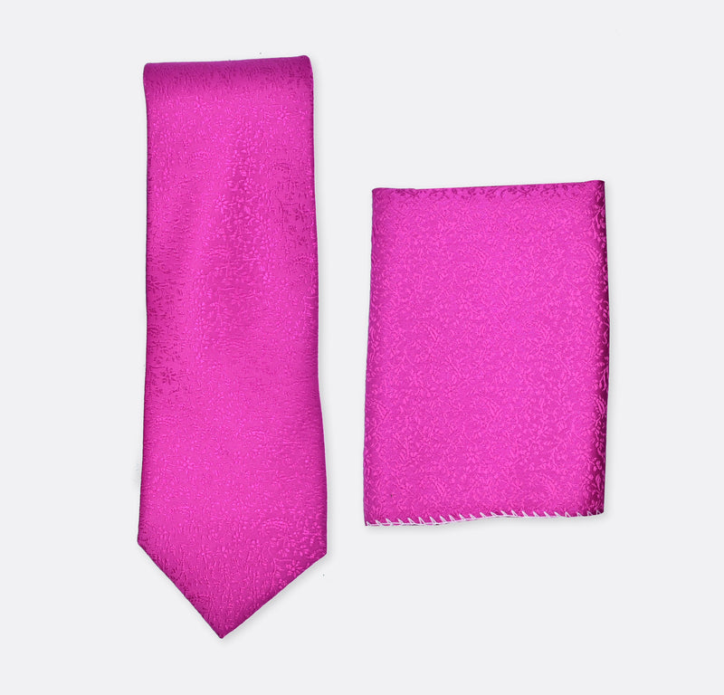 Magenta Haze Self Tie & Pocket Square Set