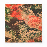 Abstract Floral pocket square — full flat product.