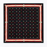 Abstract Horse pocket square — full flat product.