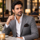Abstract Horse pocket square — restaurant lifestyle.