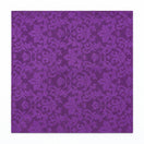 Amethyst Scroll Damask Silk Pocket Square