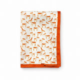 ANIMATED DEER SILK POCKET SQUARES pocket square — folded product.
