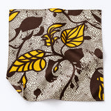 Autumn to Remember pocket square — unfolded studio detail.