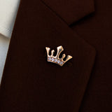 The Crown Golden Metal Lapel Pin