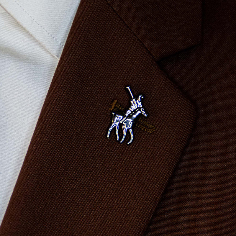 Polo Player – Black Metal Lapel Pins