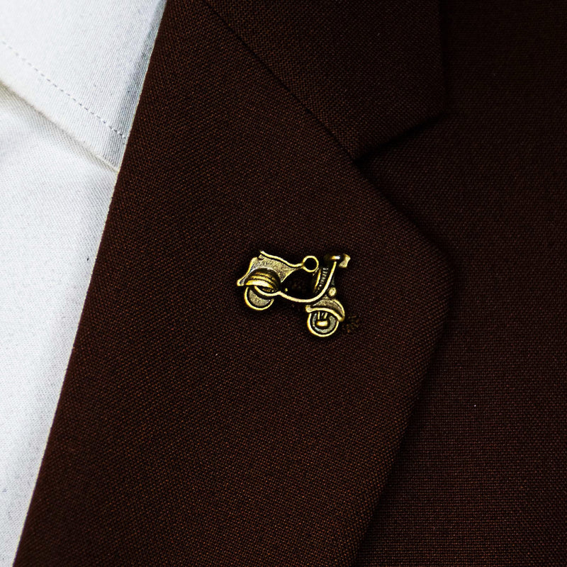 Brass Scooter - Metal Lapel Pins