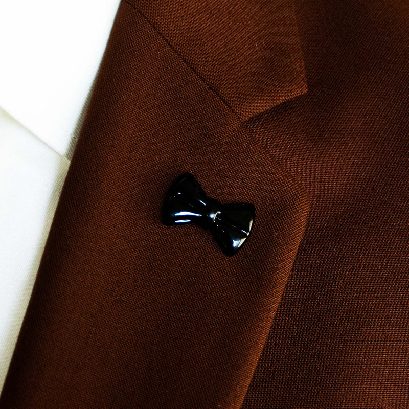BOW TIE BLACK LAPEL PINS