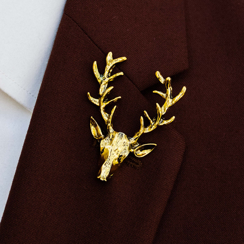 Alpha Antler - Bright Golden Lapel Pins