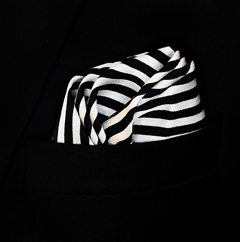 Retro Run - Silk Pocket Square