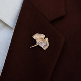 Poppy Flower – Golden Lapel Pins