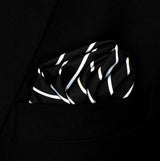 White Cane Crow - Silk Pocket Square