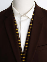 Yellow Cane Hazel Silk Men Scarves