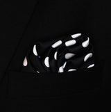Black Base Polka - Silk Pocket Squares