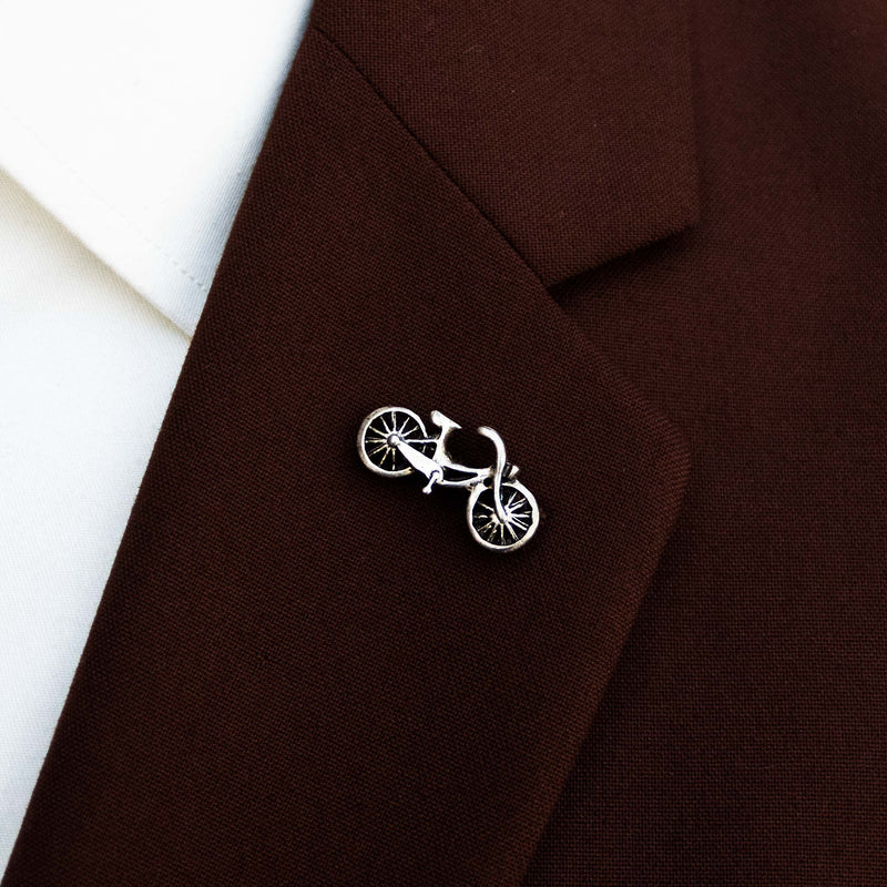 BICYCLE RUN – SILVER LAPEL PINS