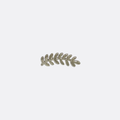 Barley Leaf Silver Lapel Pin - Lapel Pins | Monzoro Pakistan