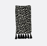 Black and White Leopard Silk Men Scarves - Silk Scarves | Monzoro Pakistan