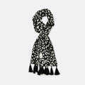 Black and White Leopard Silk Men Scarves - Silk Scarves | Monzoro Pakistan