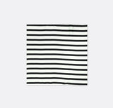 Black & White Stripes Silk Pocket Squares - Pocket Squares | Monzoro Pakistan