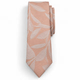 Blush Laurel Leaf Silk Tie — Front blade product layout