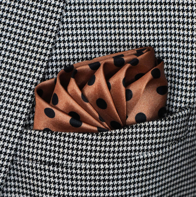 Coral Sands Polka Dot - Silk Pocket Square