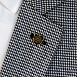 Turkish Knight Shield – Black And Gold Lapel Pins