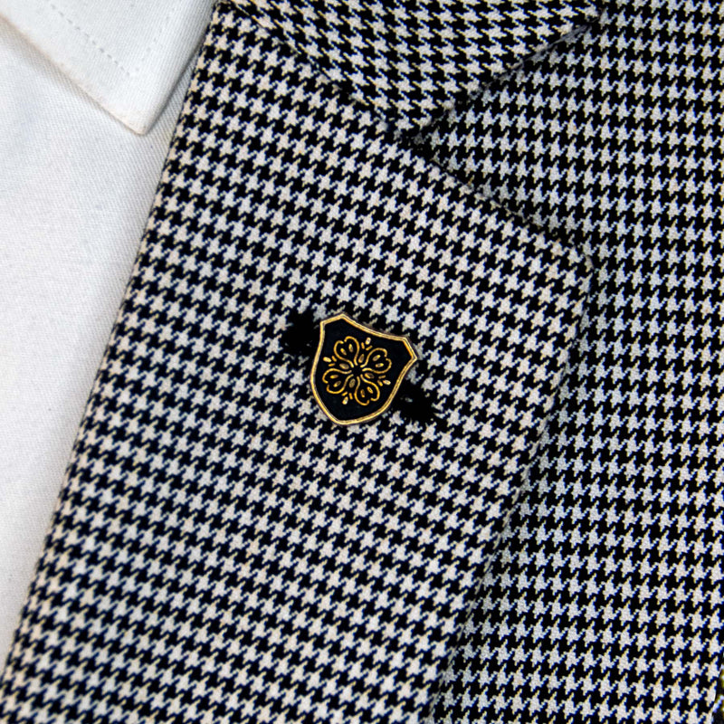 Turkish Knight Shield – Black And Gold Lapel Pins